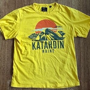 Todd Snyder X LL Bean graphic t-shirt gold (medium)